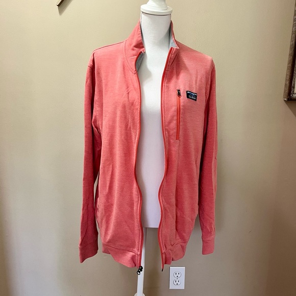 L.L. Bean Coral Full-Zip Jacket Men’s Size Large - Picture 5 of 5